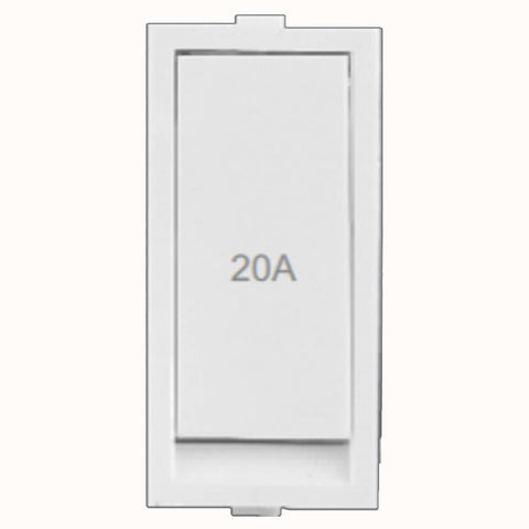 Hello Flat Switch 1Way 20A White 1424 