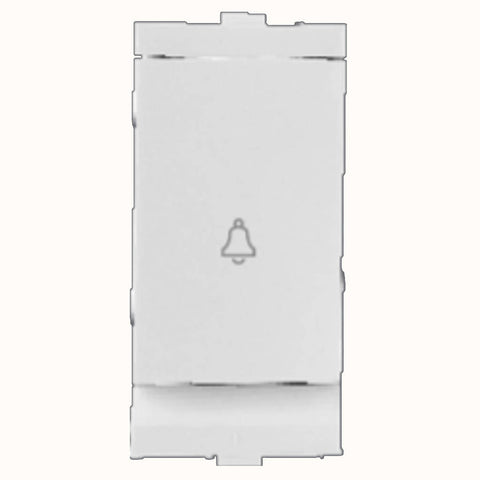 Hello Flat Jumbo Bell Push Switch 10A White 1433 