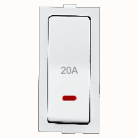 Hello Unicorn Premium Switch With Indicator 1Way 1M 20A White 1446 