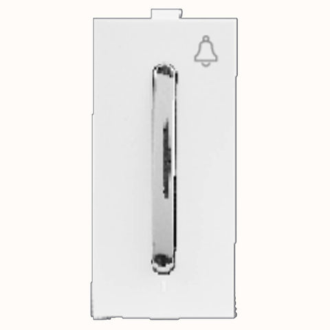 Hello Silvo Premium Bell Push Switch 1M 10A White 1453 