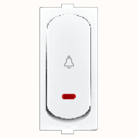Hello Jelly Premium Bell Push Switch With Indicator 1M 10A White 1467 