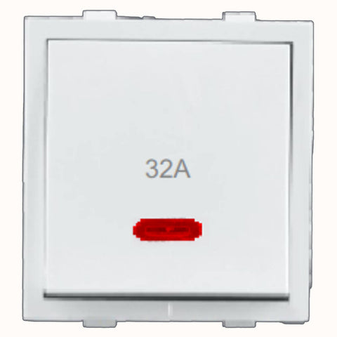 Hello Express Double Pole Switch With Indicator 2Way 2M 32A White 1417 