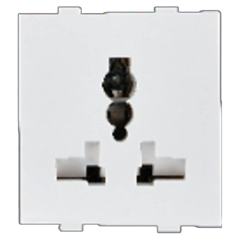 Hello International Socket With Shutter 2M 13A White 1491 
