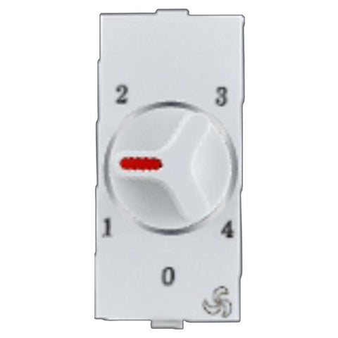 Hello Express Modular Ringo Fan Regulator 4 Step 1M White 1507 
