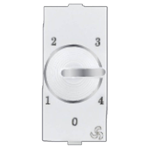 Hello Express Modular Premium Fan Regulator 4 Step 1M White 1511 