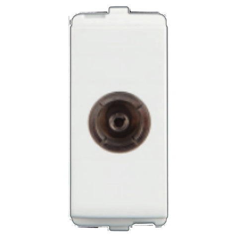 Hello Evaan Modular TV Coaxial Socket 1M White 1328 