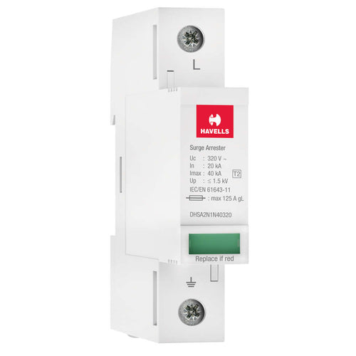 Havells Type 2 AC Surge Protection Device 1P 1.5kV DHSA2N1N40320 