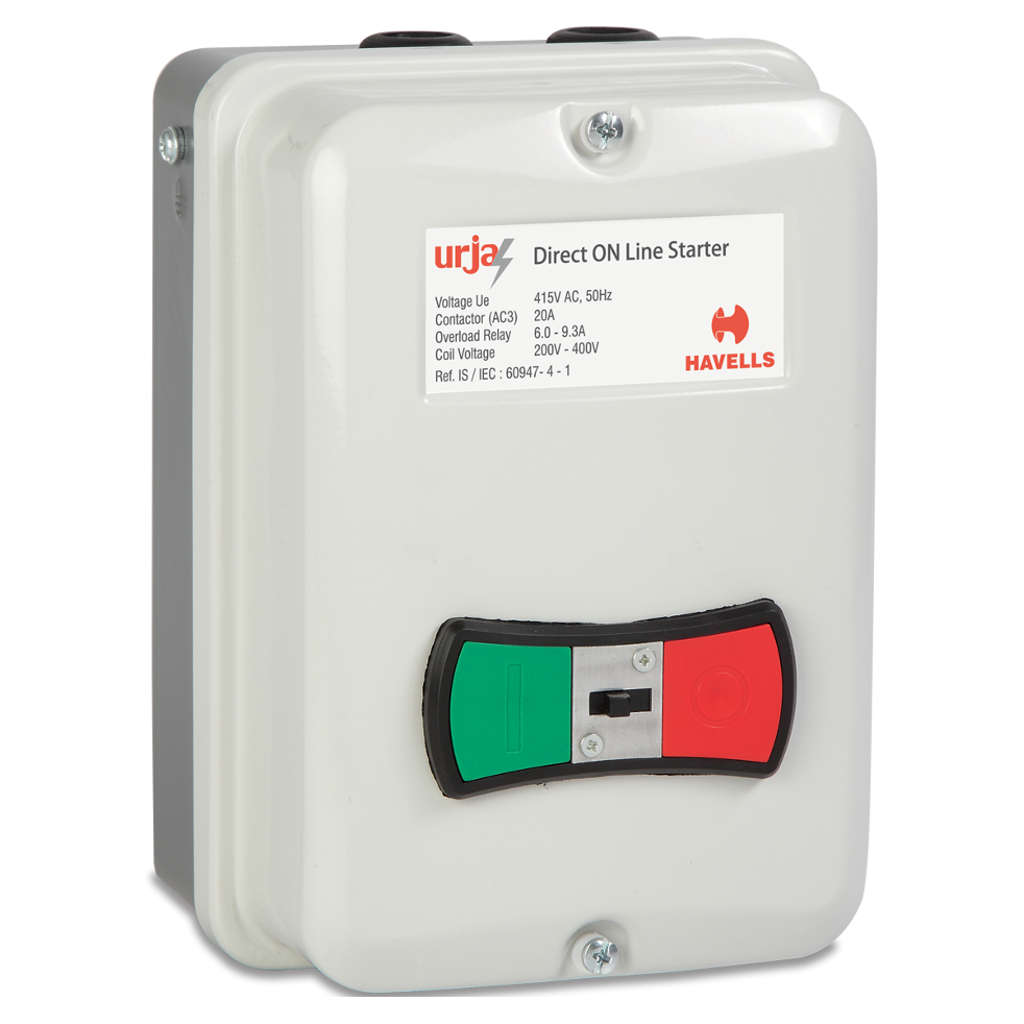 Buy Havells Direct Online Motor Starter Single Phase 2HP 1.5kW IHUDOLK1FA Online at Bestomart