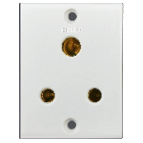 Hello Vento Series 2 In 1 Socket 6A White 1114 