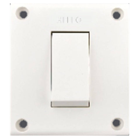 Hello Vento Series Switch 1Way 16A White 1123 