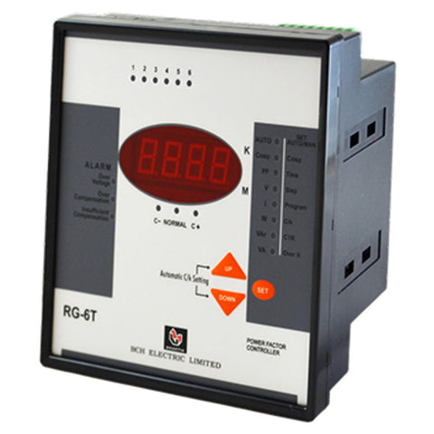 BCH Automatic Power Factor Controller 96x96 With 6 Step 230V RG-6T-230-96 