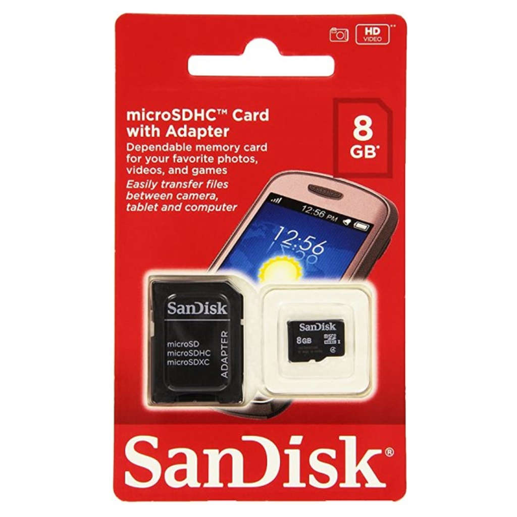 SanDisk Class 4 microSDHC Flash Memory Card 8GB
