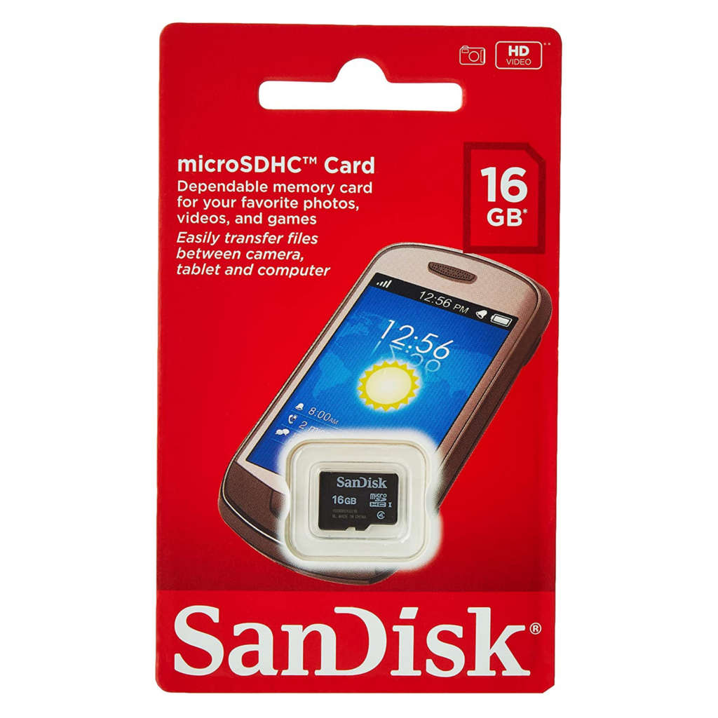 SanDisk Class 4 microSDHC Flash Memory Card 16GB