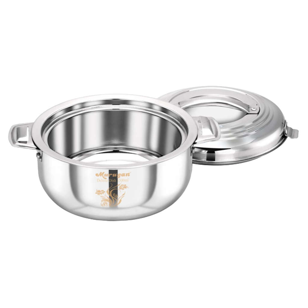 Murugan Deluxe Dish Hot Casserole Stainless Steel 5000ml SS011
