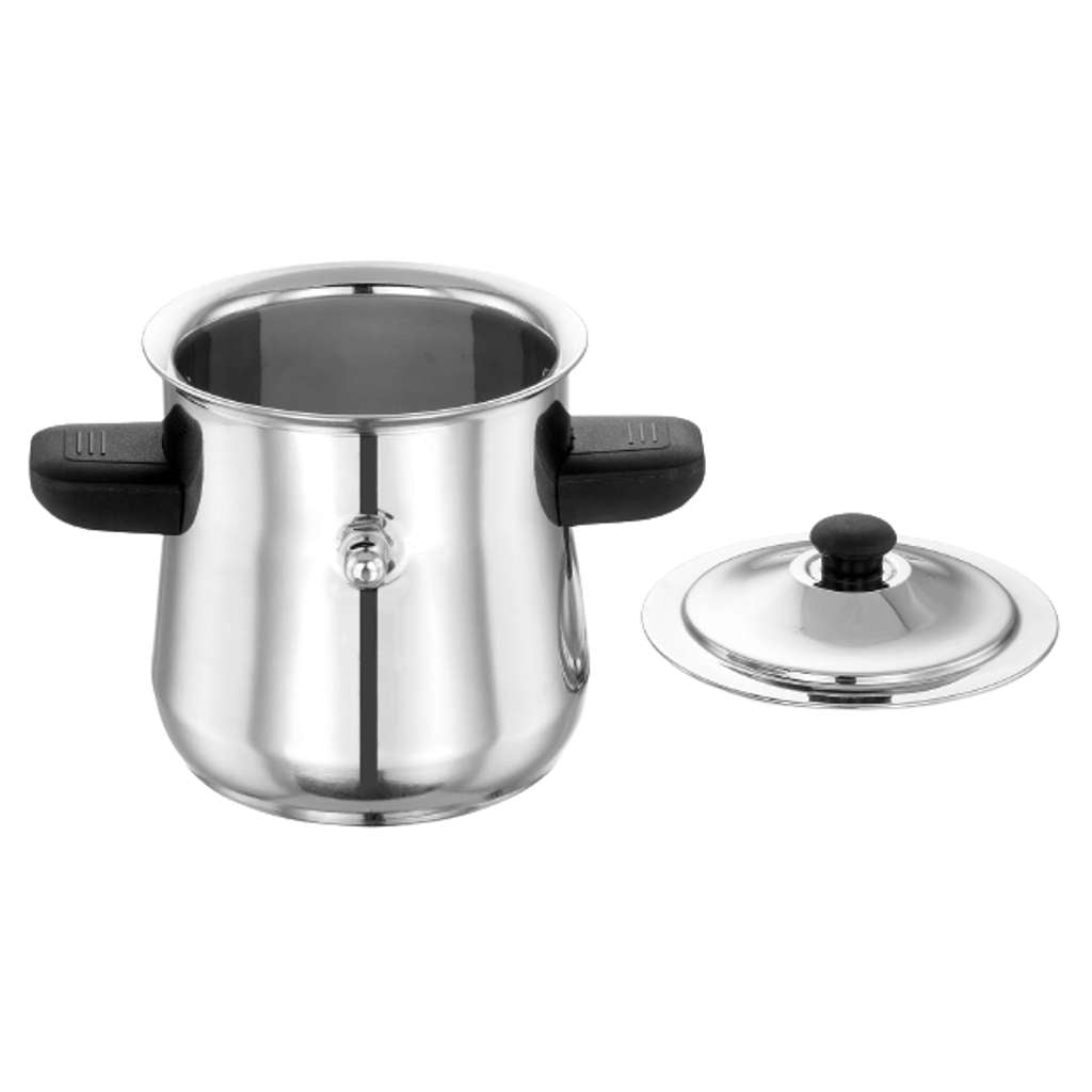 Murugan Evasilva Curve Milk Boiler 1 Litre Stainless Steel SS016