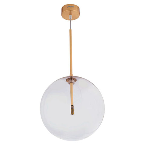 Jaquar Pendant Light Clear Glass With Brushed Brass Finishing 1 Light JIG-BRS-SL1260S250 