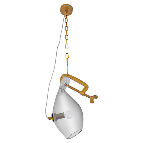 Jaquar Pendant Light Clear Glass With Matt Gold Bronze Finishing 1 Light STL-GLD-SL1219SX 
