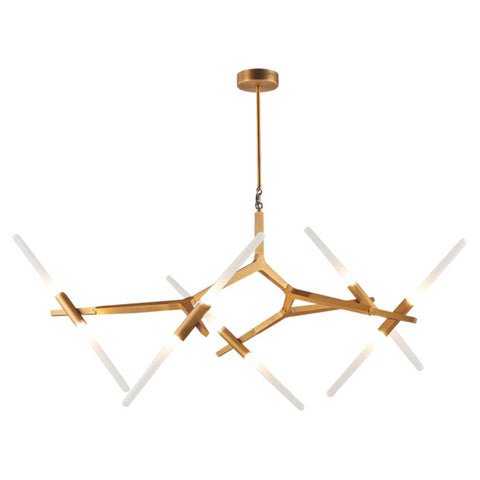 Jaquar Pendant Light Frosted Glass With Matt Gold Finishing 10 Lights STL-GLD-SL1153S10 
