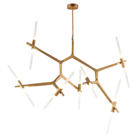 Jaquar Pendant Light Frosted Glass With Matt Gold Finishing 14 Lights STL-GLD-SL1153S14 