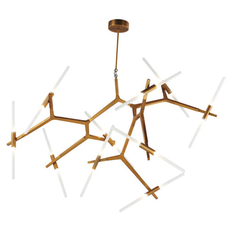 Jaquar Pendant Light Frosted Glass With Matt Gold Finishing 20 Lights STL-GLD-SL1153S20 