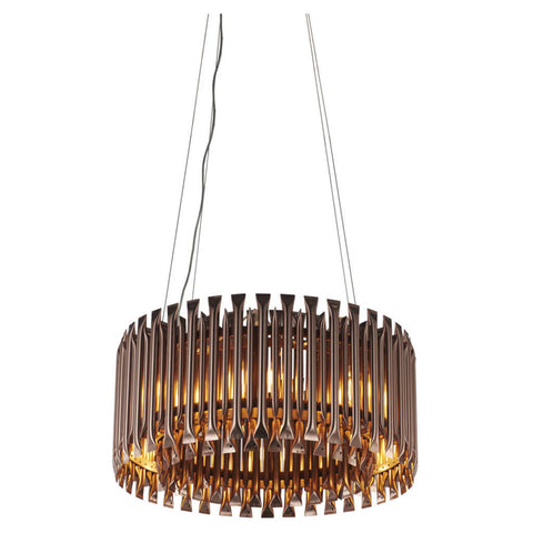 Jaquar Pendant Light Aluminium Pipe With Copper Finishing 12 Lights STL-COP-SL1162S1 