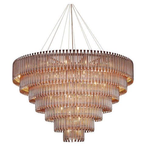 Jaquar Pendant Light Aluminium Pipe With Copper Finishing 89 Lights STL-COP-SL1162S7 