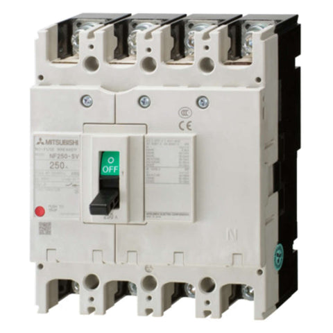 Mitsubishi Electric Moulded Case Circuit Breaker 4 Pole 36kA 100-250A NF250 