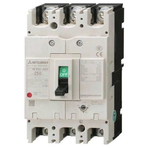 Mitsubishi Electric Moulded Case Circuit Breaker 3 Pole 2.5kA 4-25A 