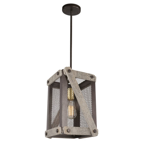 Jaquar Pendant Light Mesh/Ceramic With Rusty Finishing 1 Light JNL-GRY-SL91301 
