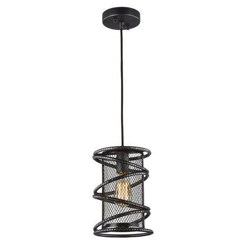 Jaquar Pendant Light Rebars/Mesh With Dark Brown Finising 1 Light JNL-BRN-SL880861 