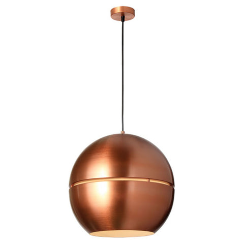 Jaquar Pendant Light Aluminium Globe Shape With Copper Finishing 1 Light JFO-COP-SLPEA089AE27 
