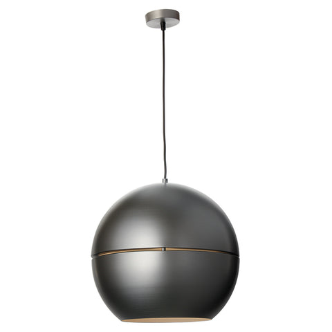Jaquar Pendant Light Aluminium Globe Shape With Gun Black Finishing 1 Light JFO-BLK-SLPEA089AE27 