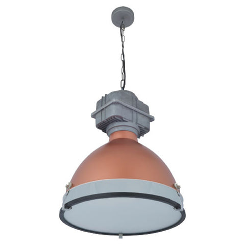Jaquar Pendant Light Aluminium Industrial Style Frosted Glass With Copper Finsihing 1 Light JFO-COP-SLHPPA0414DE27 