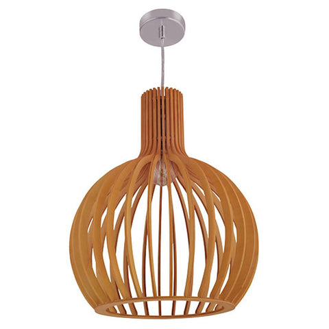 Jaquar Pendant Light Bamboo Wood With Natural Wooden Finishing 1 Light JFO-NAW-SLPEW00435E27 