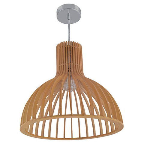 Jaquar Pendant Light Bamboo Wood With Natural Wooden Finishing 1 Light JFO-NAW-SLPEW00735E27 