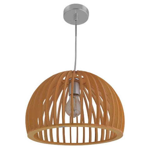 Jaquar Pendant Light Bamboo Wood With Natural Wooden Finishing 1 Light JFO-NAW-SLPEW00833E27 