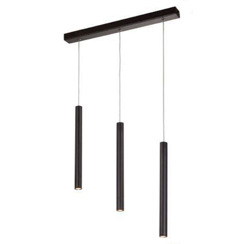 Jaquar Pendant Light With Black Powder Coated 3 Lights CHL-BLK-11086X3 