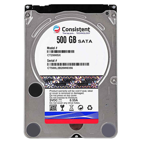 Consistent Laptop Hard Disk Drive 500GB 