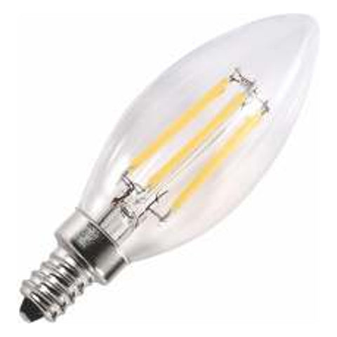 Ledlum LED Indoor Candle Lamp Clear Glass E14 C35 LCL-001 