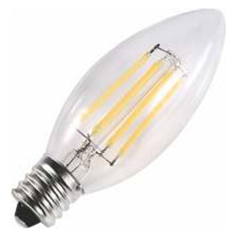 Ledlum LED Indoor Candle Lamp Clear Glass E27 C35 LCL-003 