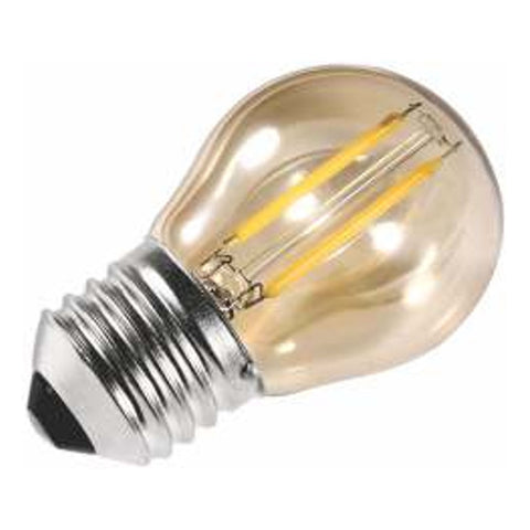 Ledlum LED Indoor Round Lamp Gold Glass E27 G45 LCL-010 