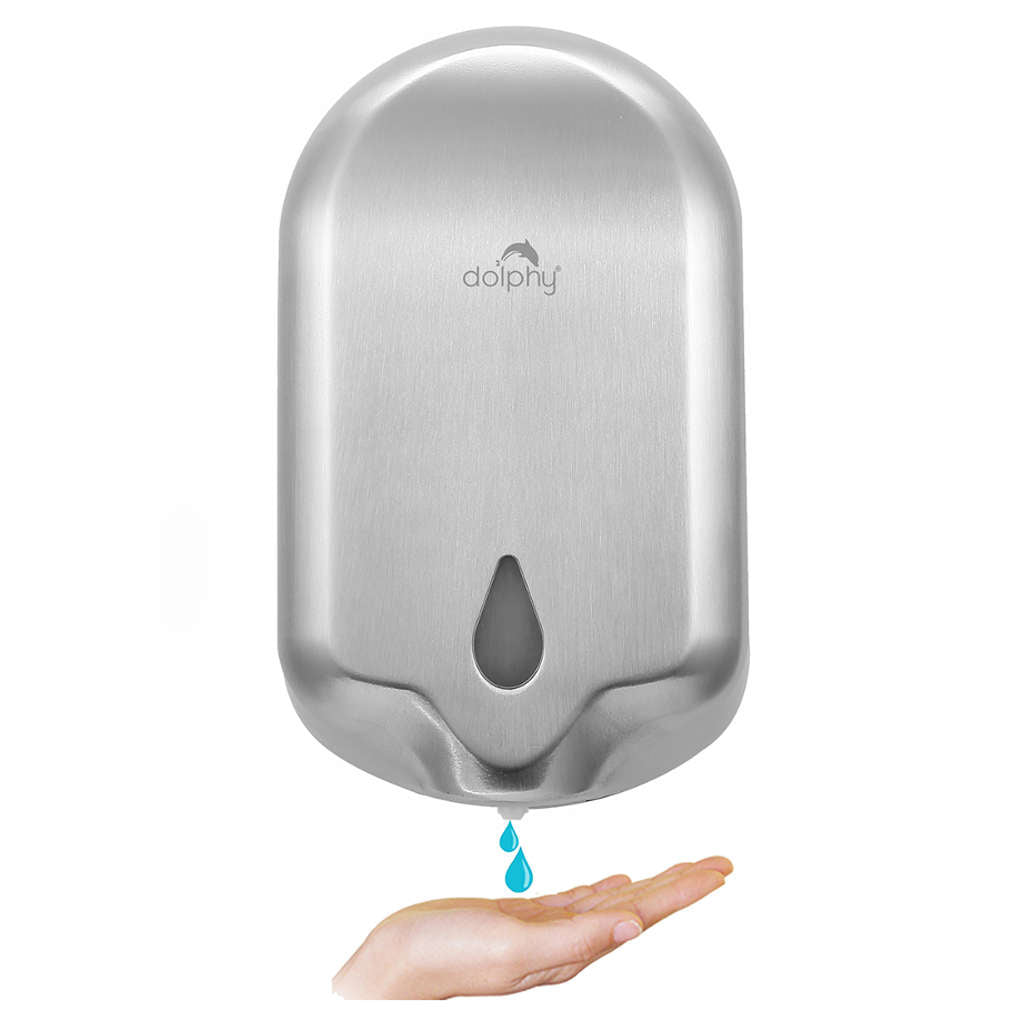 Dolphy Automatic Soap Dispenser With Matte Finish Silver 1100ml DSDR0112-S