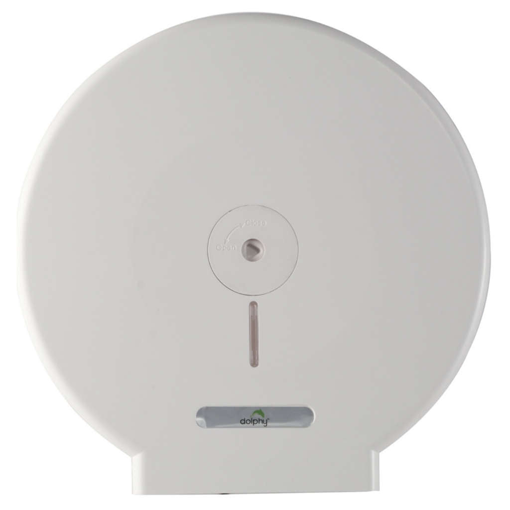 Dolphy Jumbo Toilet Roll Dispenser White DTPR0006