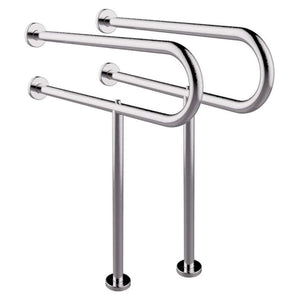 Dolphy Wall Mounted U-Shaped Grab Bar Set Of 2 Stainless Steel DHGB0020 