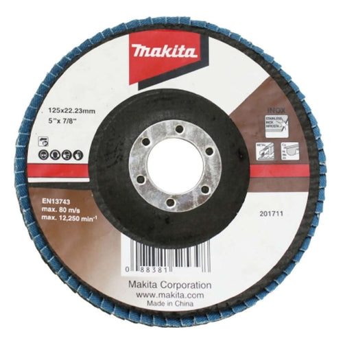 Makita Angle Type Flap Disc Zirconia Aluminum 125mm 