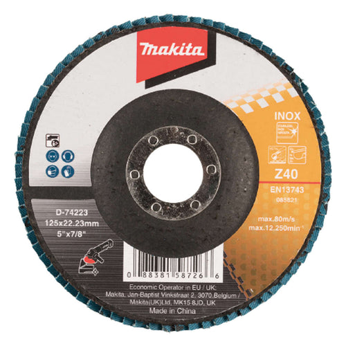 Makita Flap Type Flap Disc Zirconia Aluminum 125mm 
