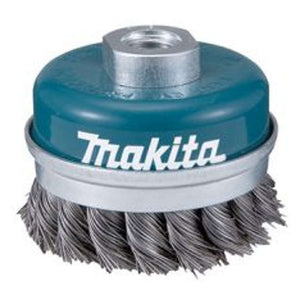 Makita Stronger 2 Wire Cup Brush With Knotted Steel 0.5mm 