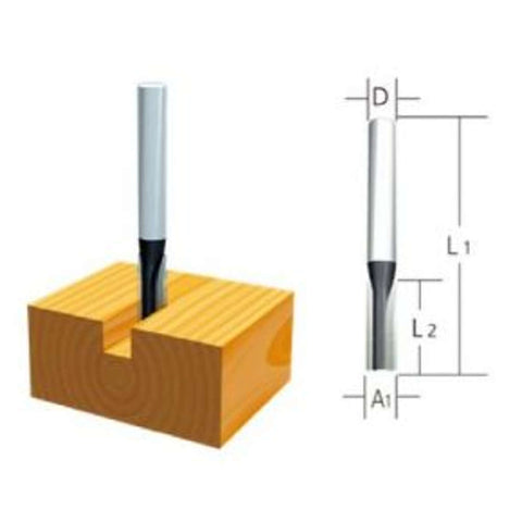 Makita Straight Bit 6mm D-09167 
