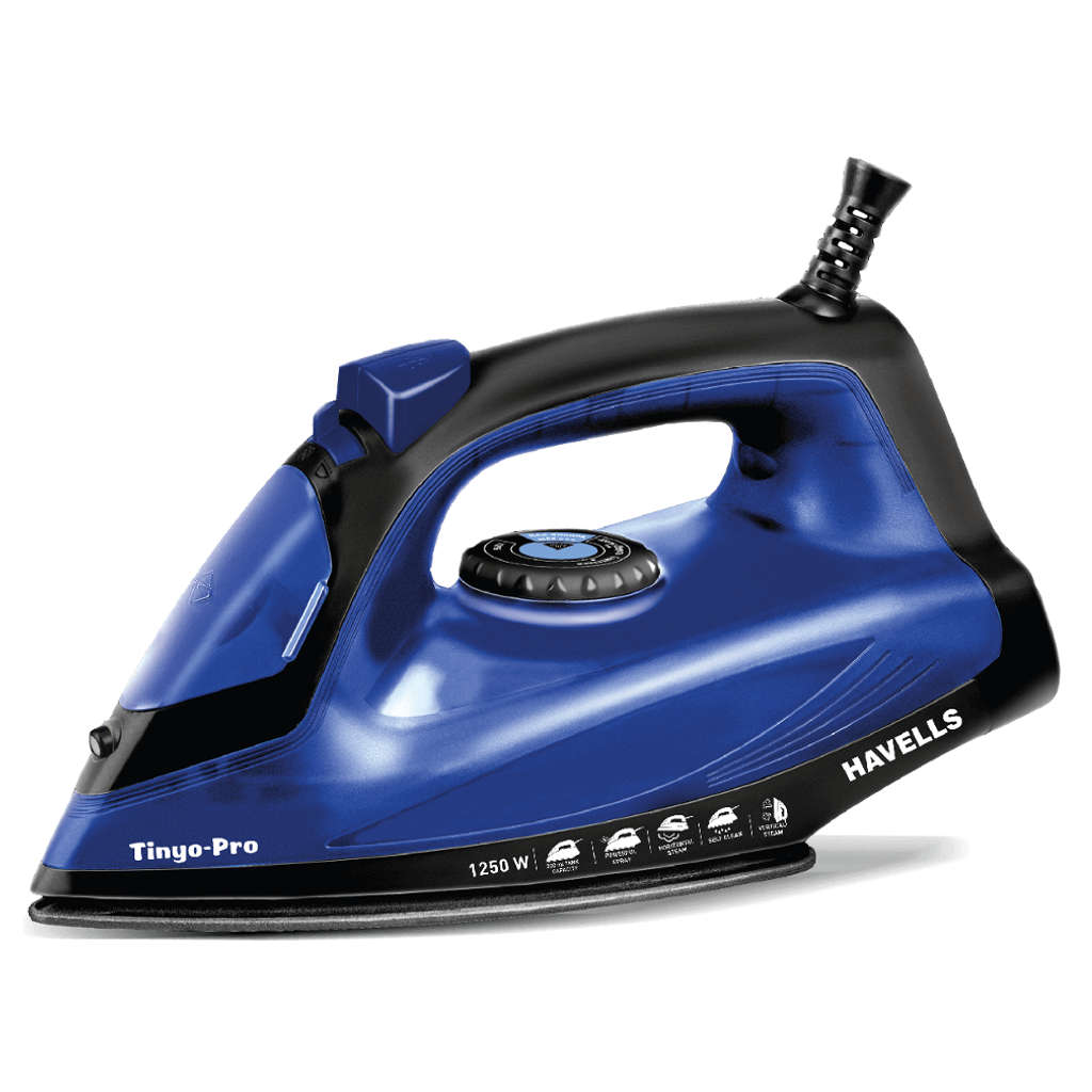 Buy Havells Tinyo Pro Steam Iron 1250W Blue GHGSICHB125 Online at