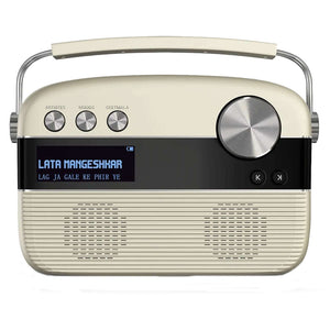 Saregama Carvaan MP SC03 Digital Hindi Audio Player With 5000 Pre-Loaded Songs Remote Control Porcelain White SC03/R20008 